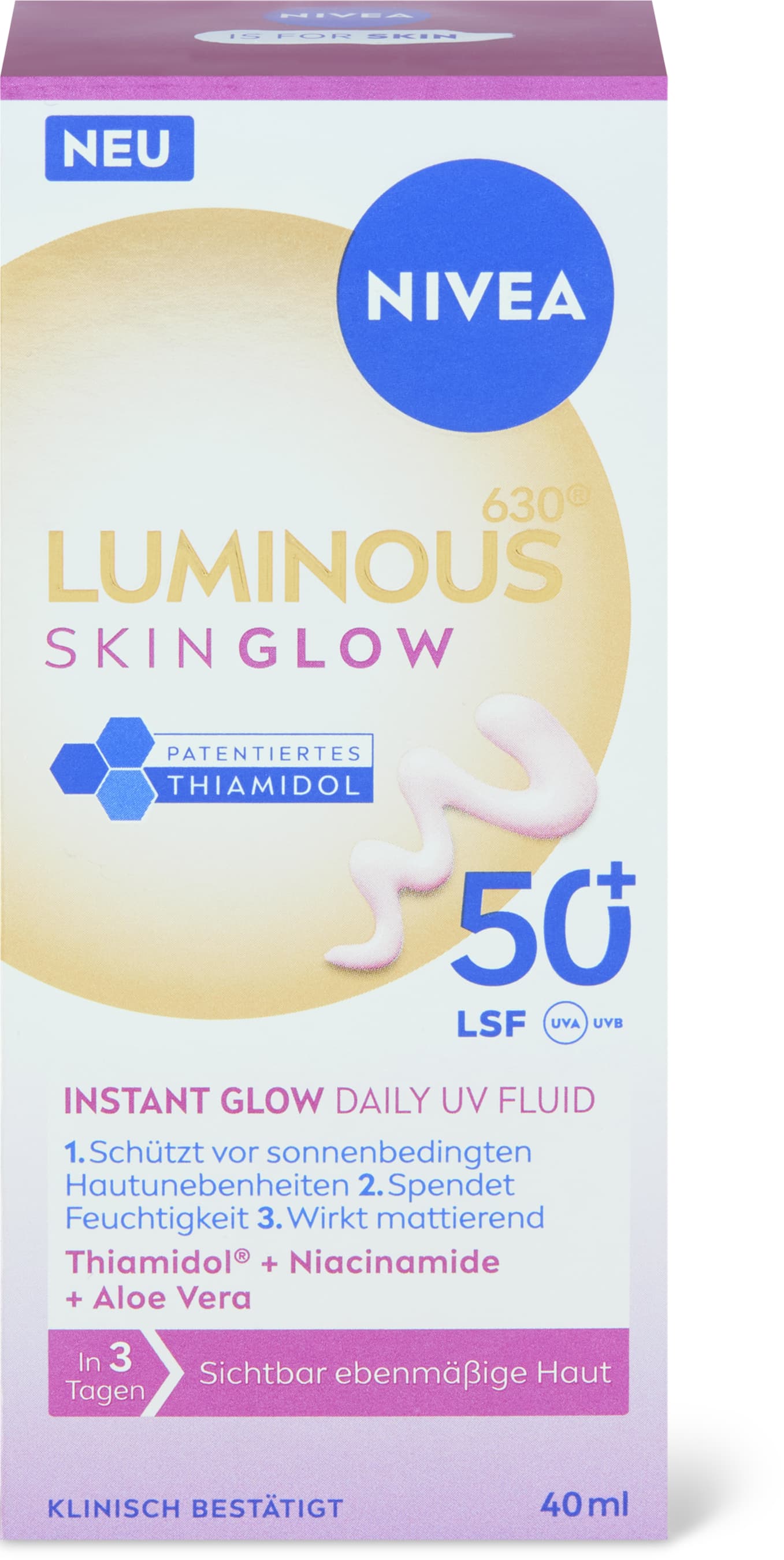 Nivea Luminous Skin Glow Tagesfluid LSF 50 40ml